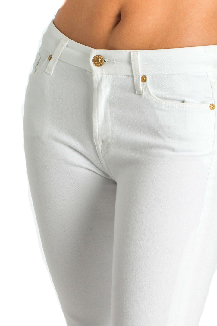 Jeans 7 for All Mankind blanco, vista lateral – ClosetRehab