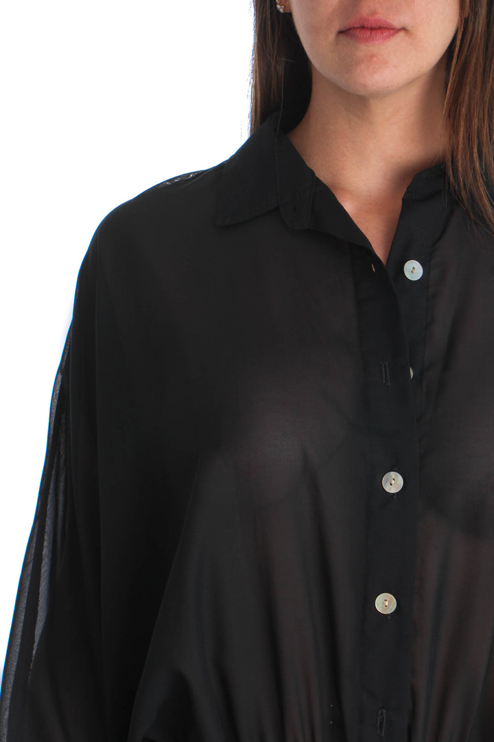 Vestido Trilogia NWT negro, vista lateral – ClosetRehab