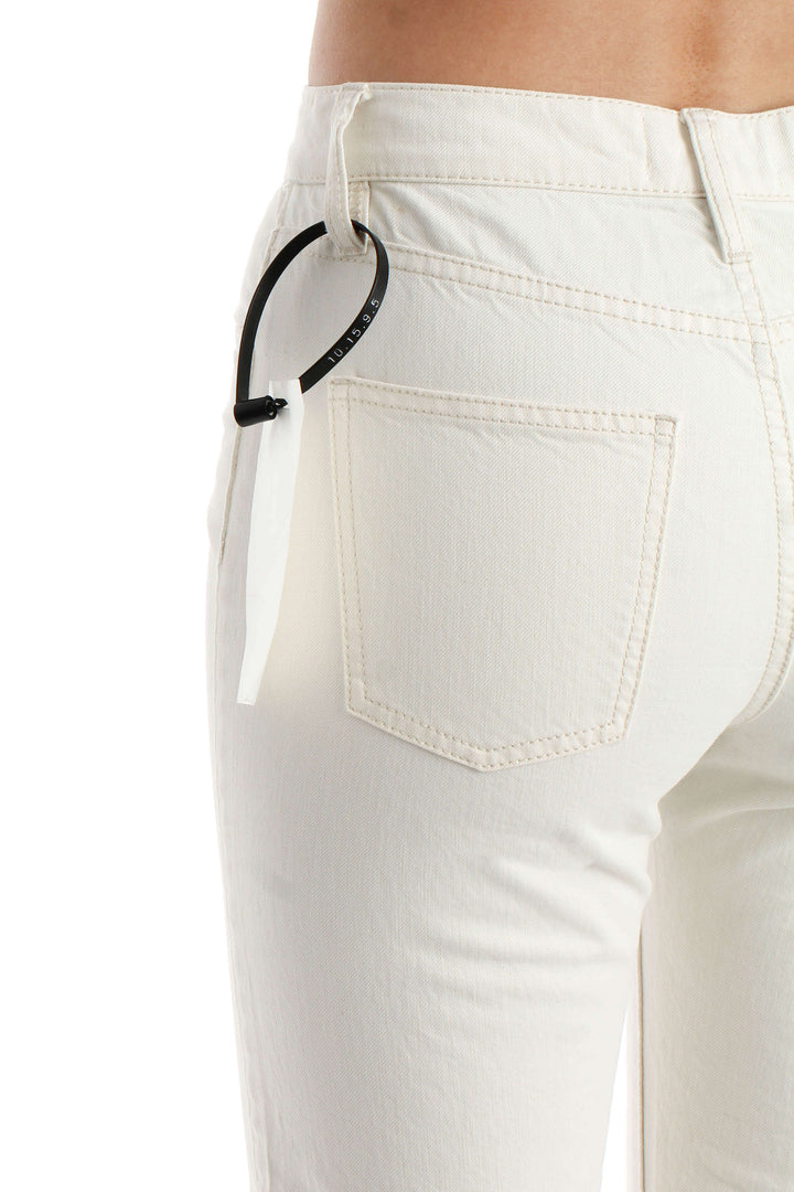 Jeans Current/Elliott NWT blanco, vista lateral – ClosetRehab
