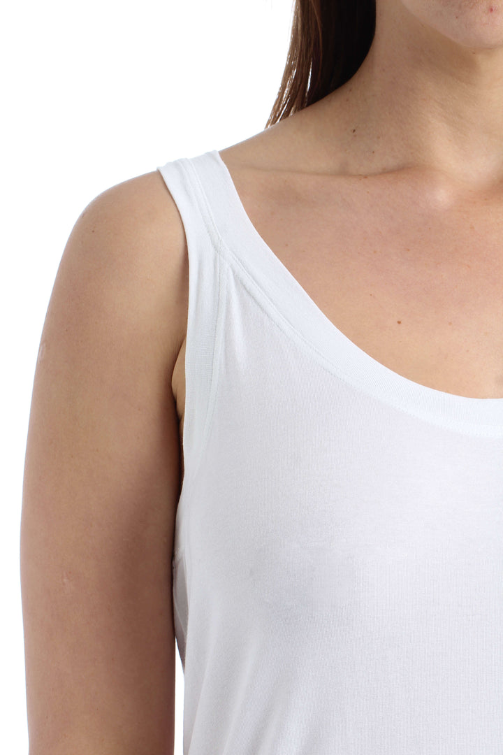 Blusa Ambrosi blanco, vista lateral – ClosetRehab
