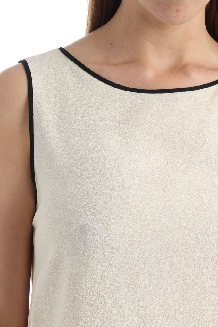 Blusa Ambrosi beige, vista lateral – ClosetRehab