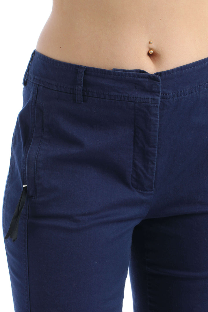 Pantalón Ambrosi azul, vista lateral – ClosetRehab
