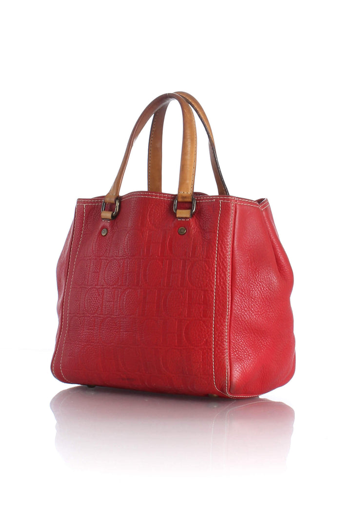 Bolsa Carolina Herrera rojo, vista posterior – ClosetRehab