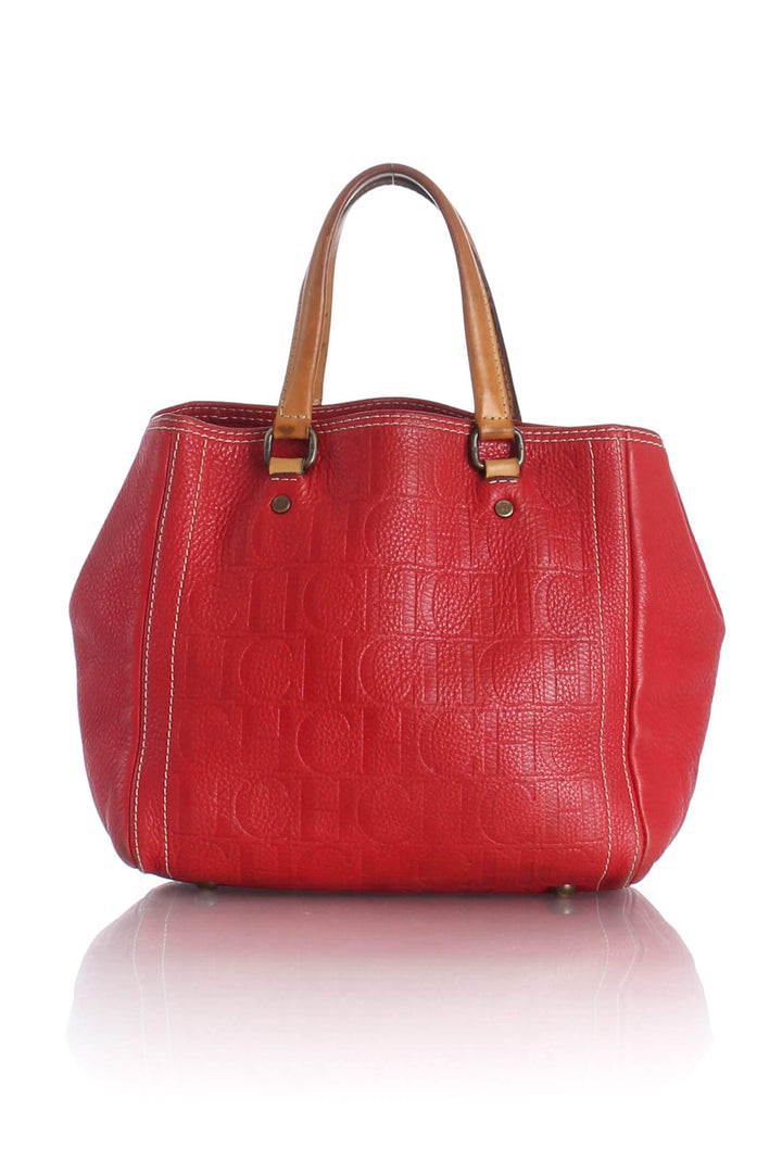 Bolsa Carolina Herrera rojo, detalle – ClosetRehab