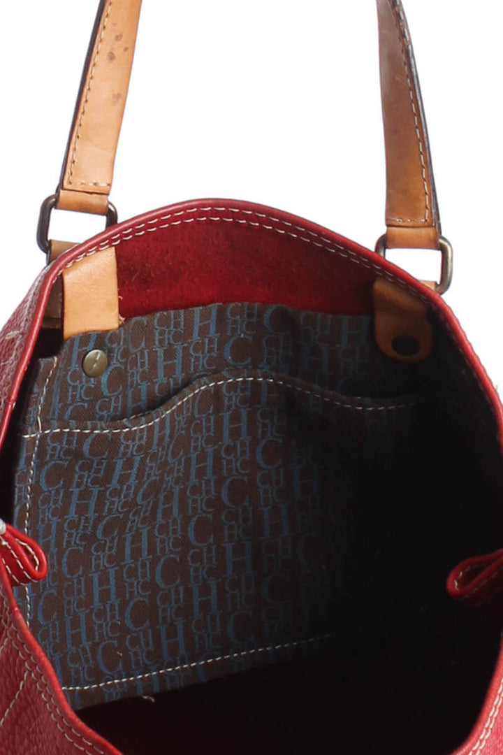 Bolsa Carolina Herrera rojo, detalle 12 – ClosetRehab