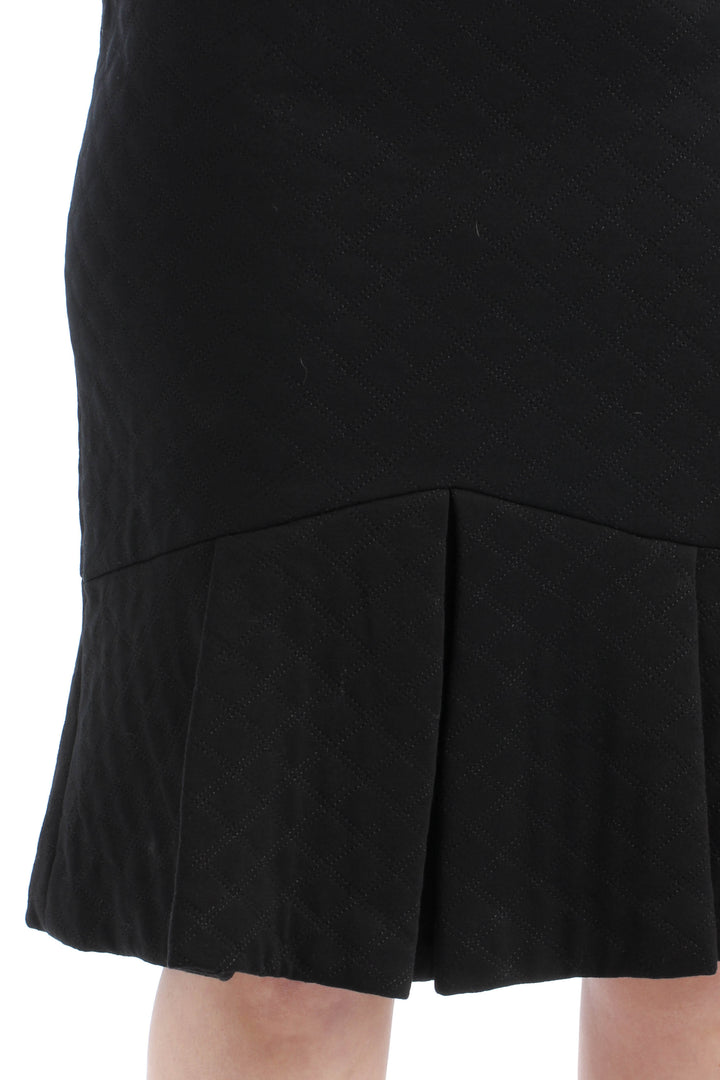 Falda Badgley Mischka negro, vista lateral – ClosetRehab