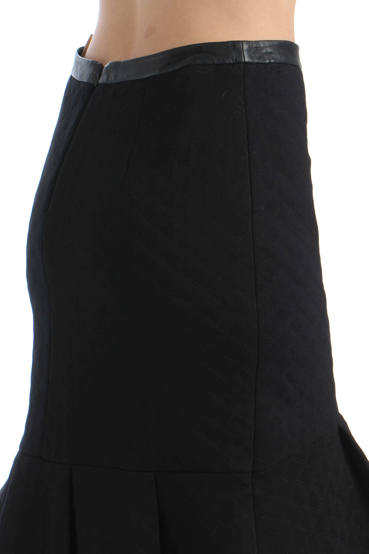 Falda Badgley Mischka negro, detalle – ClosetRehab