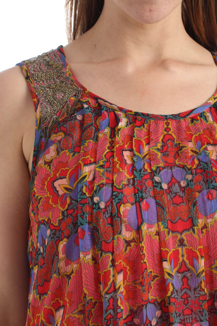 Vestido Alberto Makali naranja, vista lateral – ClosetRehab
