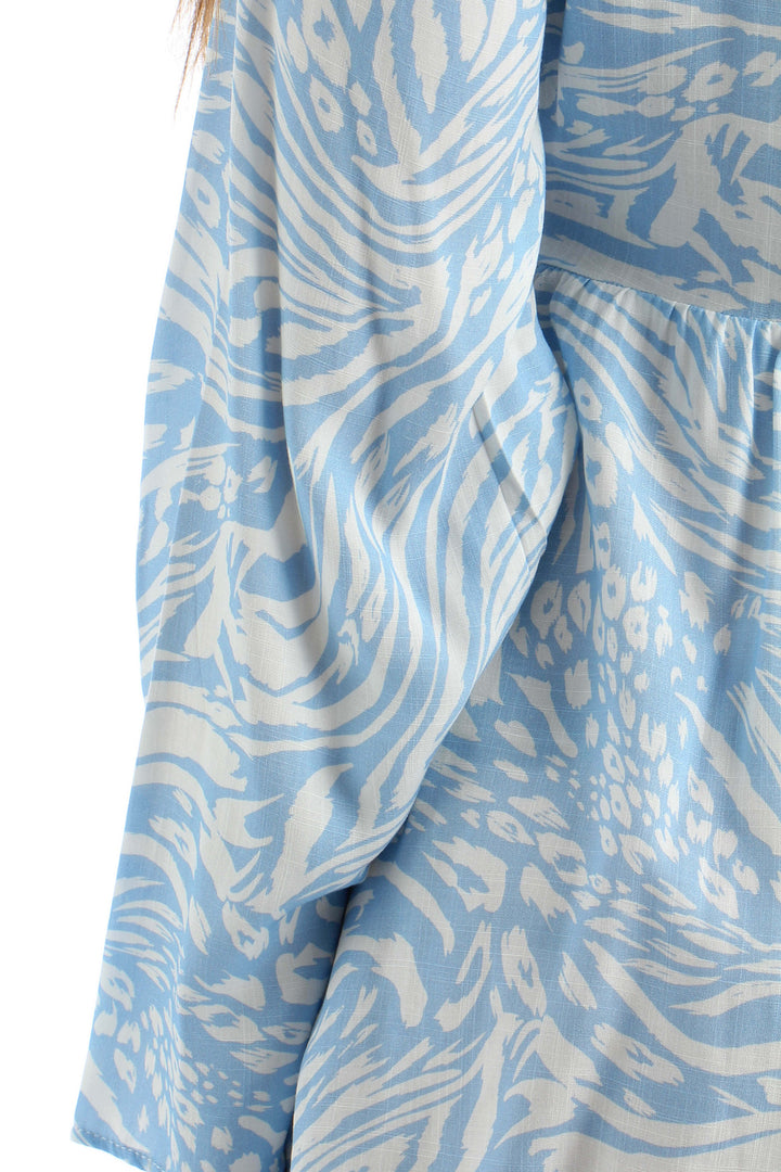 Vestido Maaji azul, detalle – ClosetRehab