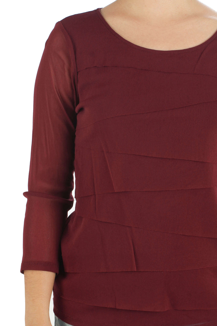 Blusa Alfani NWT rojo, vista lateral – ClosetRehab