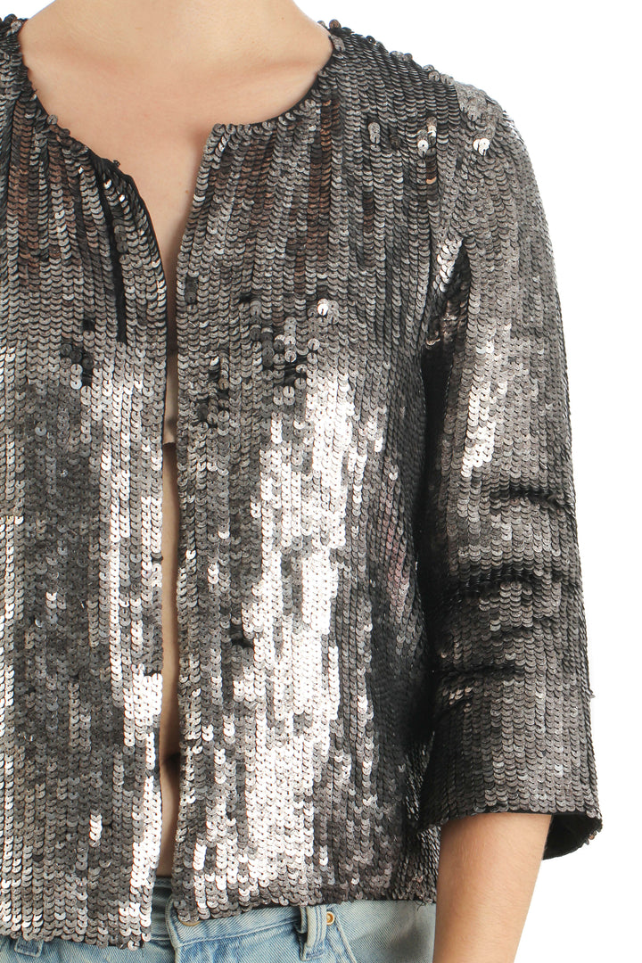 Saco Milly gris, vista lateral – ClosetRehab