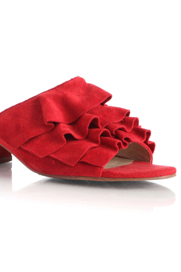Zapato Qupid rojo, detalle 7 – ClosetRehab