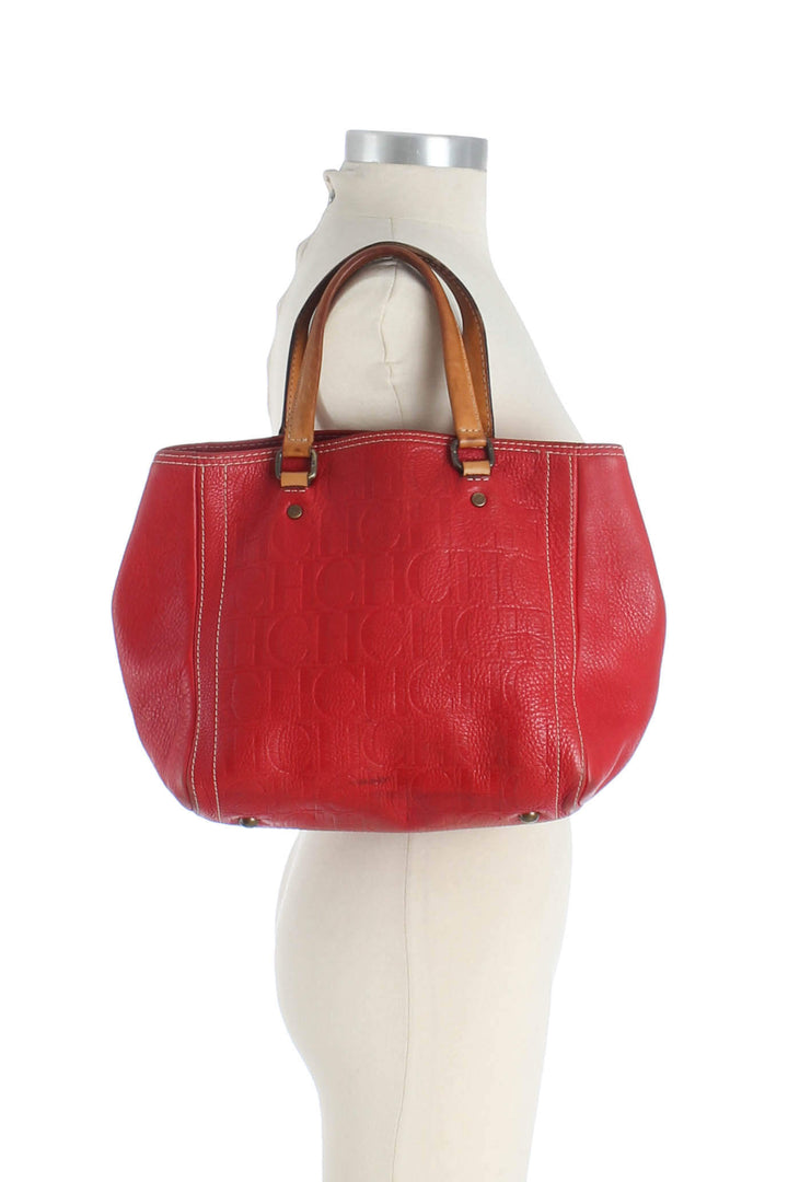 Bolsa Carolina Herrera rojo, detalle 7 – ClosetRehab