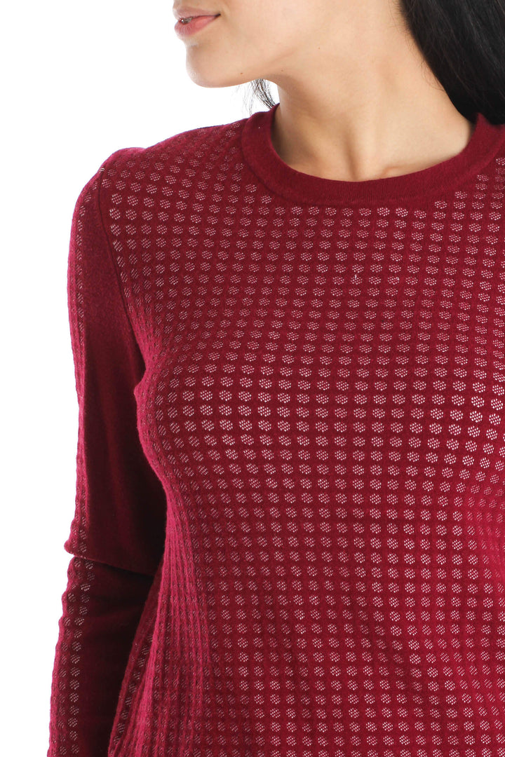 Suéter BCBG Maxazria rojo, vista lateral – ClosetRehab