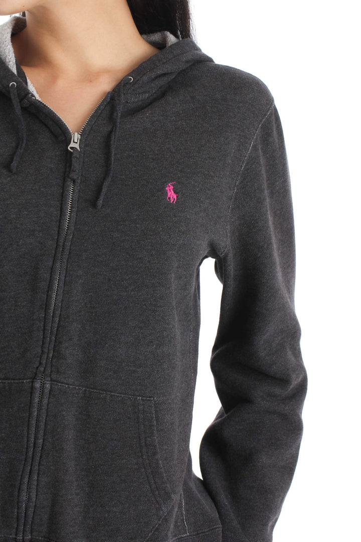 Sudadera Ralph Lauren Sport gris, vista lateral – ClosetRehab
