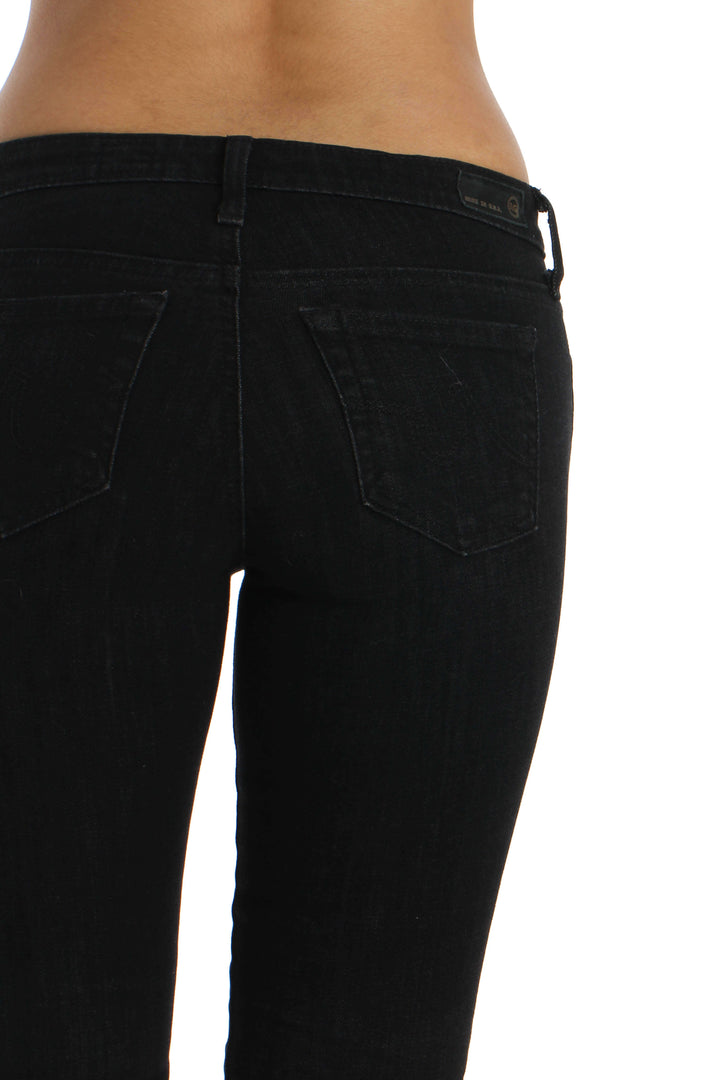 Jeans Adriano Goldschmied negro, detalle – ClosetRehab