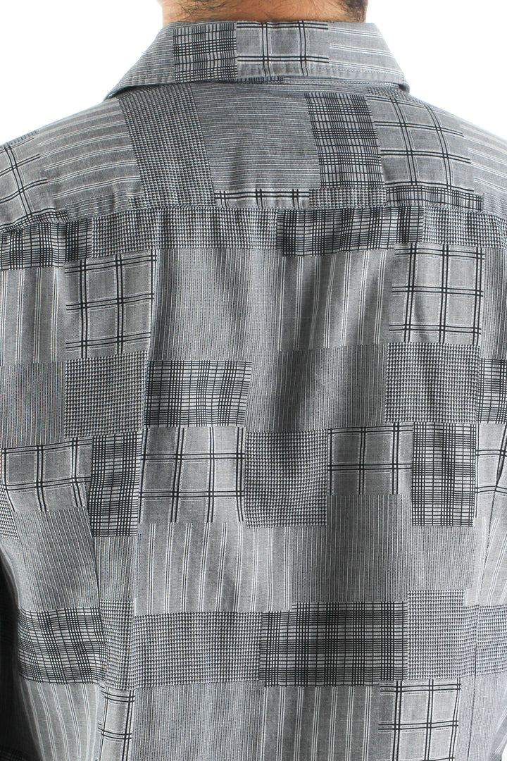 Camisa Boss Hugo Boss gris, detalle – ClosetRehab