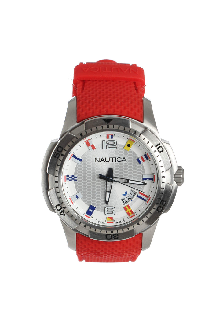 Reloj Nautica rojo, vista frontal – ClosetRehab