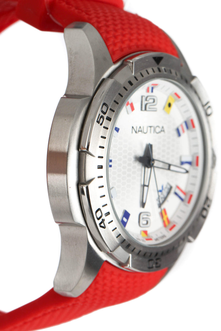 Reloj Nautica rojo, vista posterior – ClosetRehab