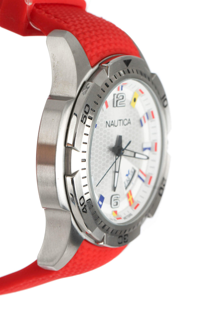 Reloj Nautica rojo, vista lateral – ClosetRehab
