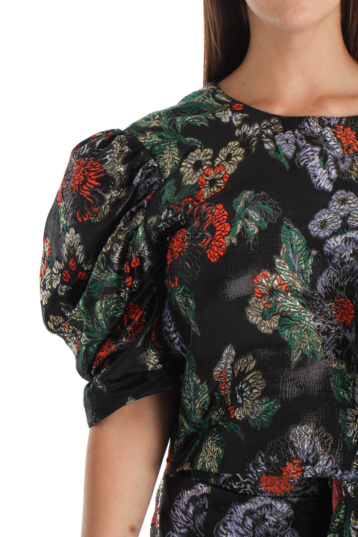 Conjunto Sandra Weil estampado y negro, vista lateral – ClosetRehab