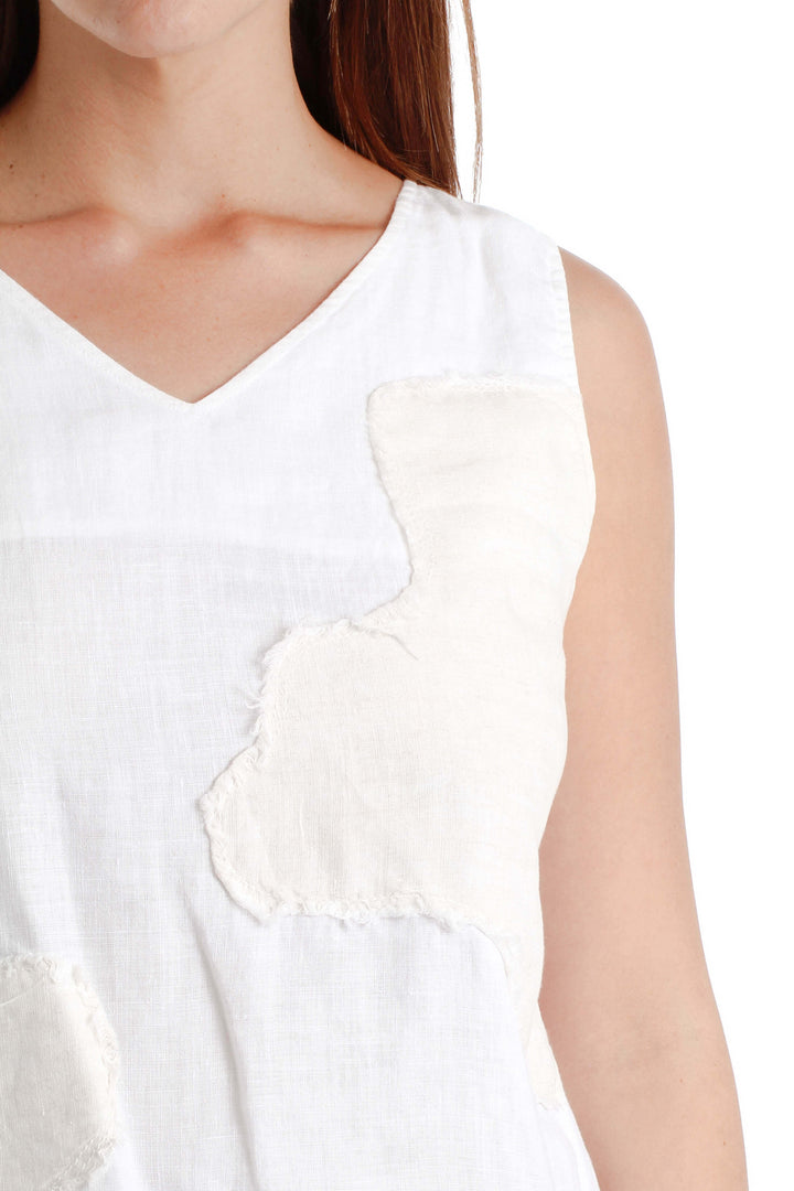 Blusa Ambrosi blanco, vista posterior – ClosetRehab