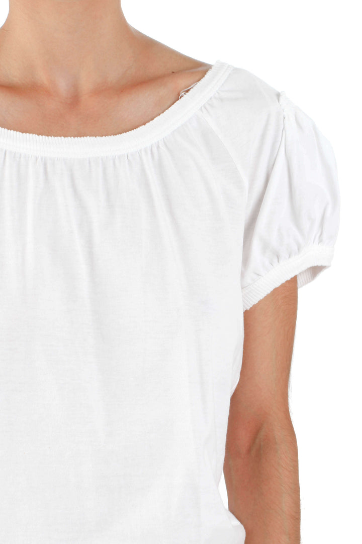 Blusa BCBG Maxazria blanco, vista lateral – ClosetRehab