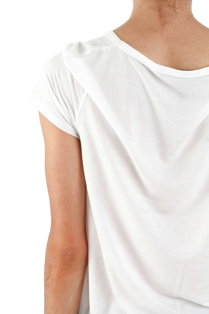 Blusa BCBG Maxazria blanco, vista lateral – ClosetRehab