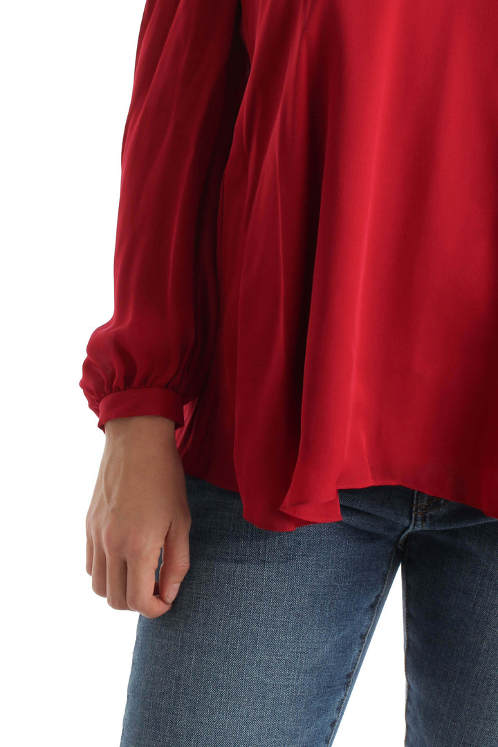 Blusa Haute Hippie rojo, detalle – ClosetRehab