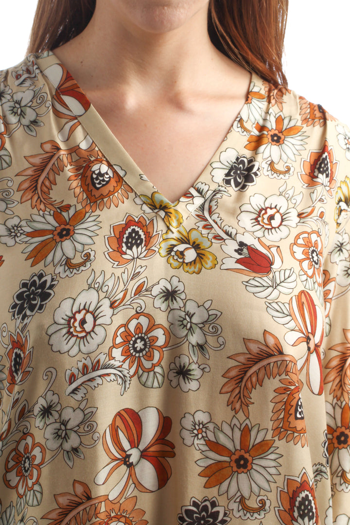 Blusa Ambrosia café, vista lateral – ClosetRehab