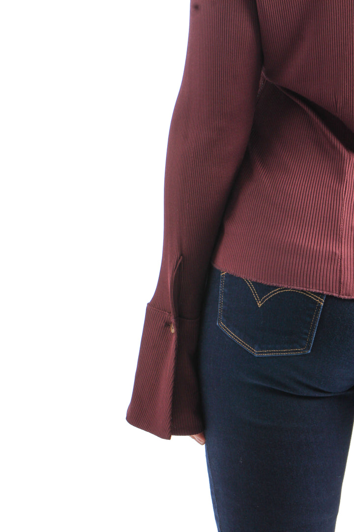 Blusa Nanushka rojo, detalle – ClosetRehab