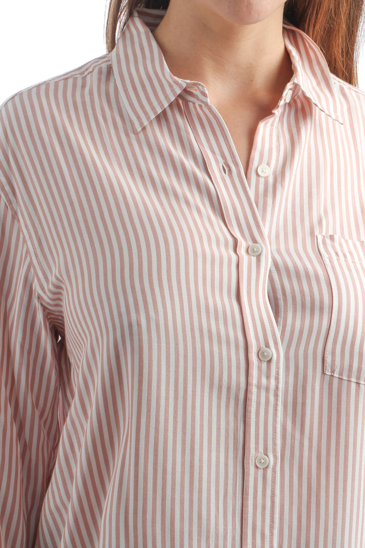 Blusa 7 For all Mankind rosa, vista lateral – ClosetRehab