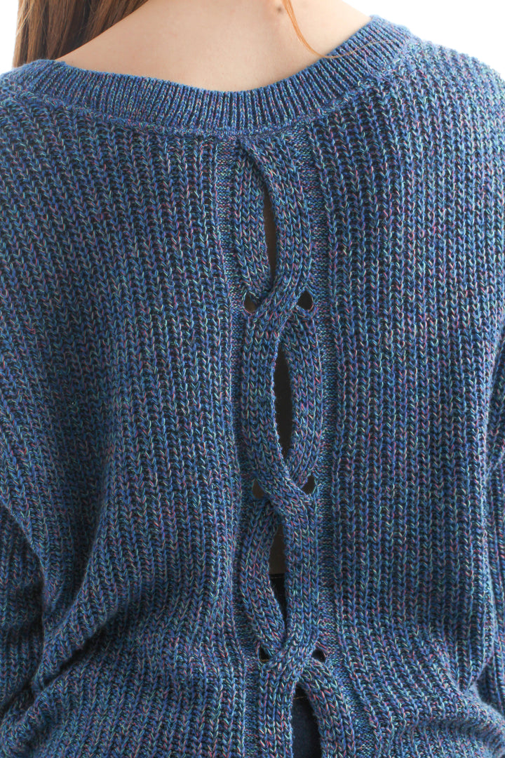 Suéter Express azul, detalle – ClosetRehab