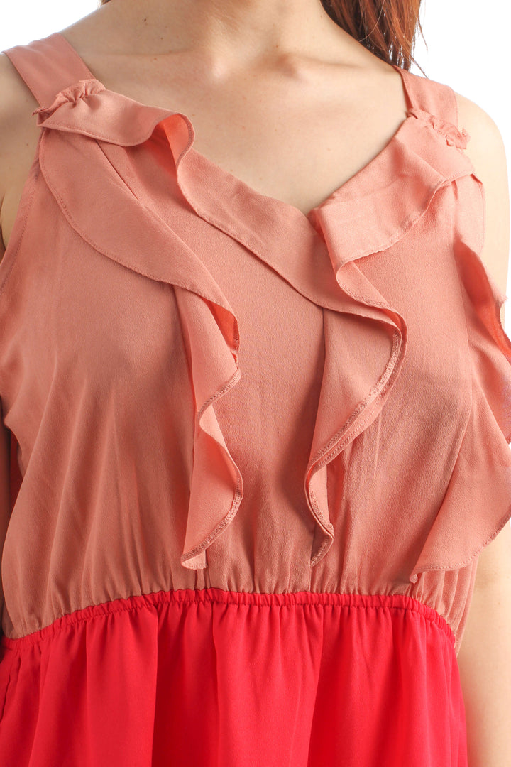 Vestido LOFT rosa, detalle – ClosetRehab