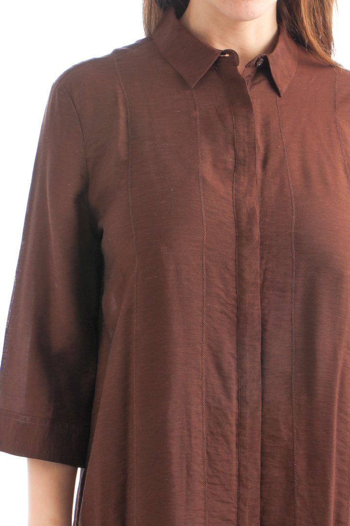 Vestido Bimba y Lola café, vista lateral – ClosetRehab