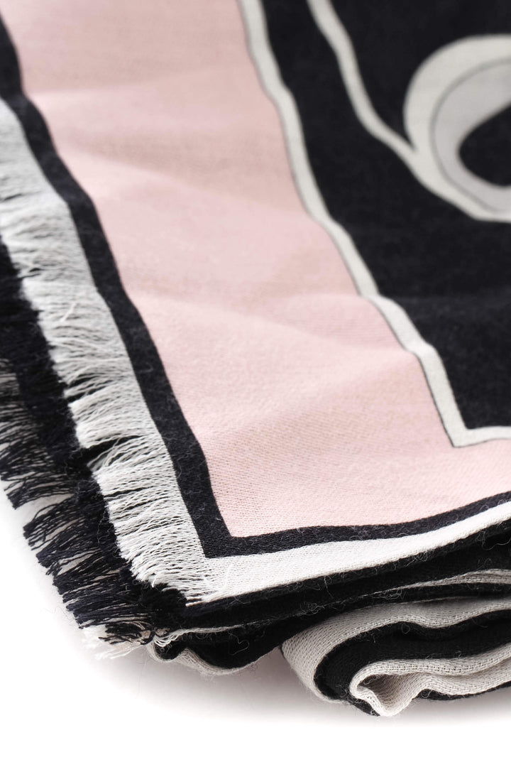 Bufanda Emilio Pucci rosa, vista lateral – ClosetRehab