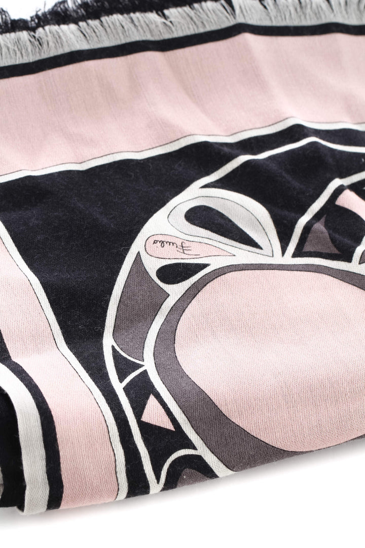 Bufanda Emilio Pucci rosa, detalle 5 – ClosetRehab