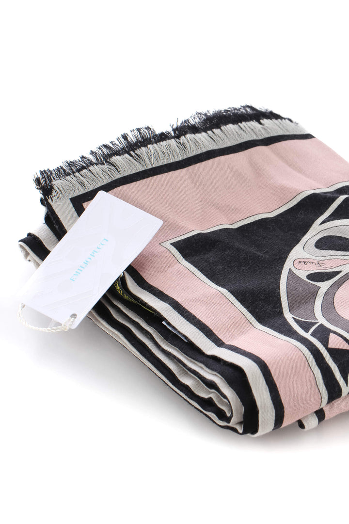 Bufanda Emilio Pucci rosa, detalle 6 – ClosetRehab