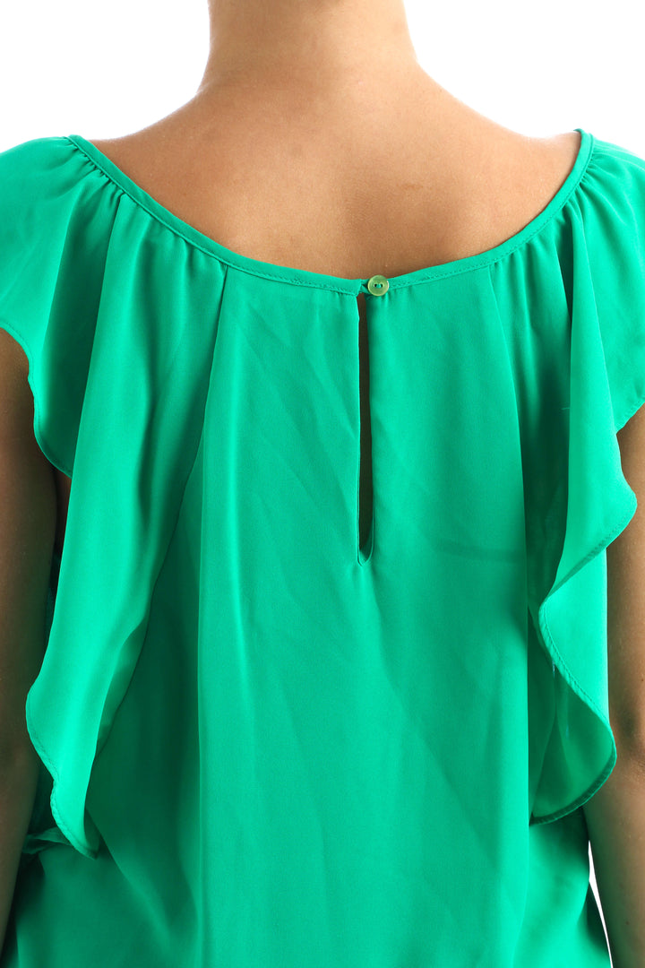Blusa Violet + Claire verde, detalle – ClosetRehab