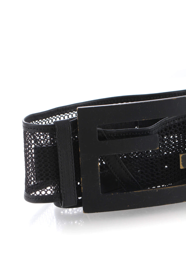 Cinturón Fendi negro, vista posterior – ClosetRehab
