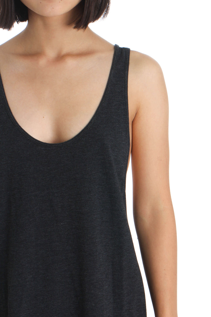 Blusa Lulu Lemon gris, vista lateral – ClosetRehab