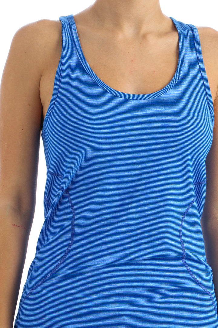 Blusa Zella azul, vista lateral – ClosetRehab