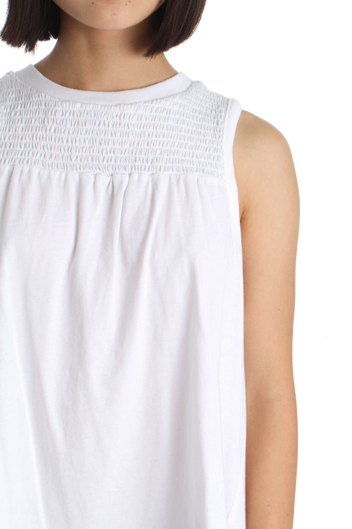 Blusa Cinq a Sept NWT blanco, vista lateral – ClosetRehab