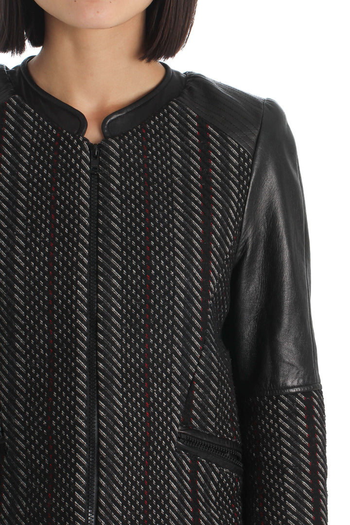Chamarra Parker negro, vista lateral – ClosetRehab