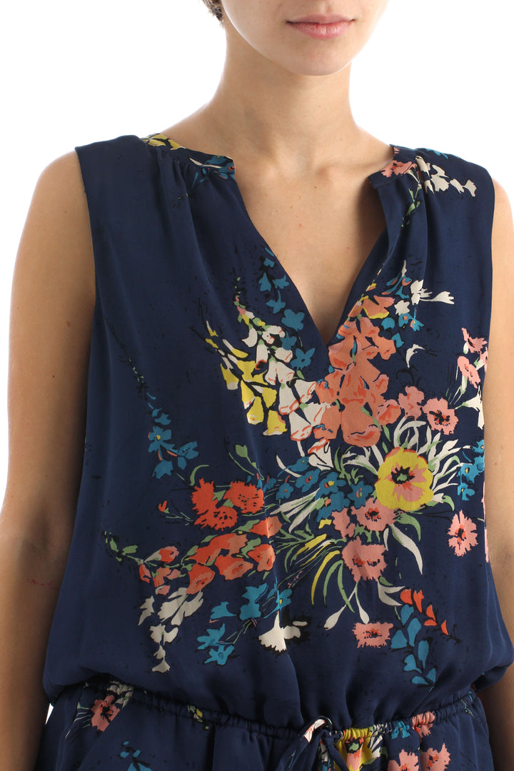 Vestido Joie azul, vista lateral – ClosetRehab