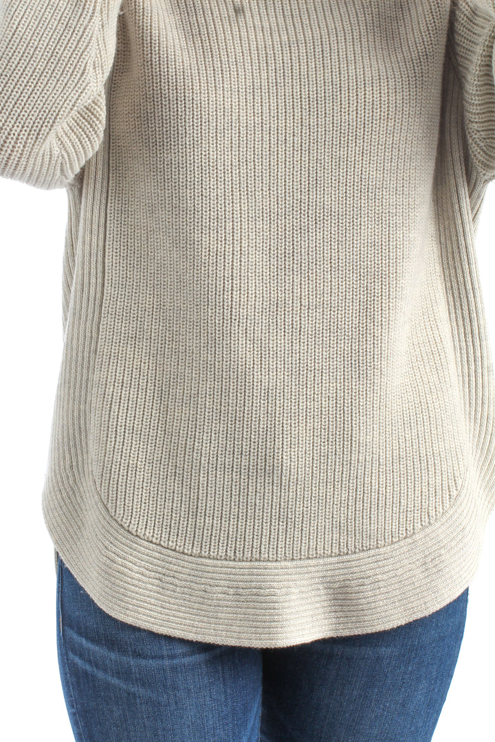 Suéter Wilfred Free beige, detalle – ClosetRehab
