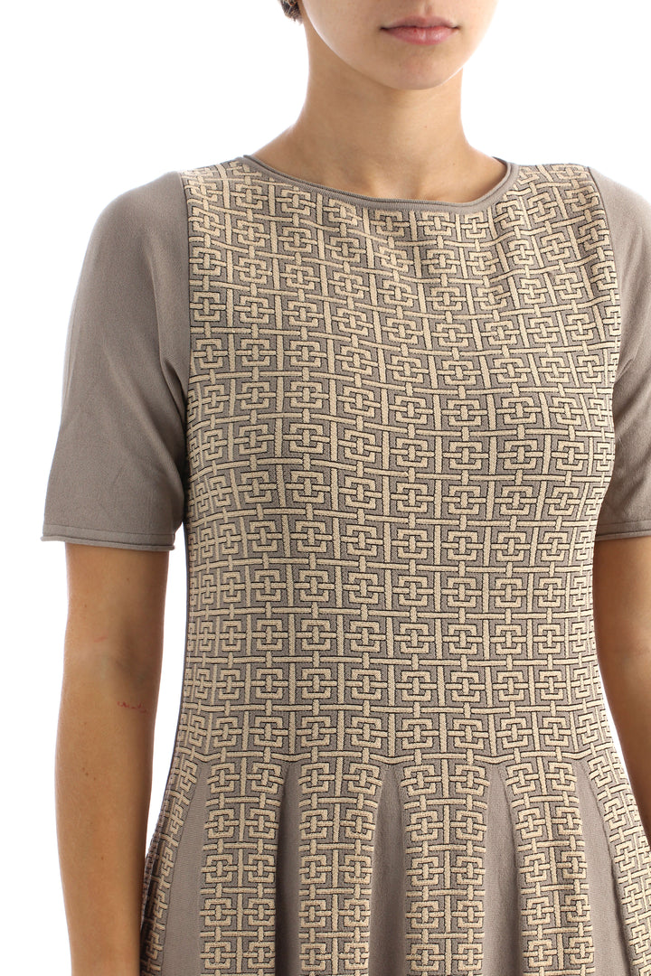 Vestido Ambrosi beige, vista lateral – ClosetRehab