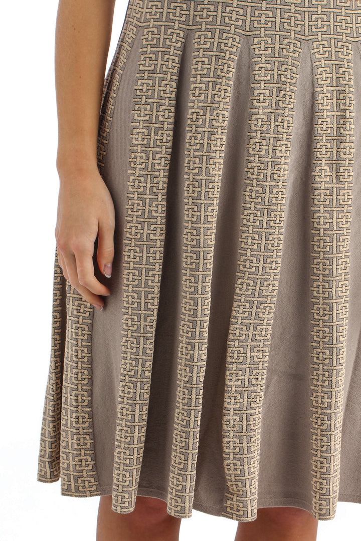 Vestido Ambrosi beige, detalle – ClosetRehab
