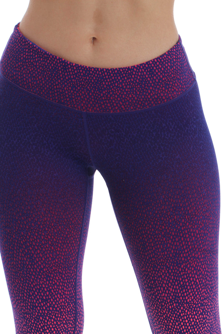 Pantalón Zella estampado y morado, vista lateral – ClosetRehab