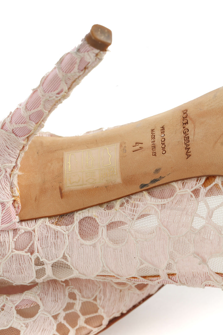 Zapato Dolce & Gabbana rosa, detalle 14 – ClosetRehab